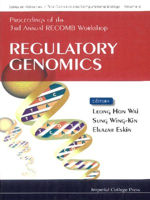cover image of Regulatory Genomics--Proceedings of the 3rd Annual Recomb Workshop